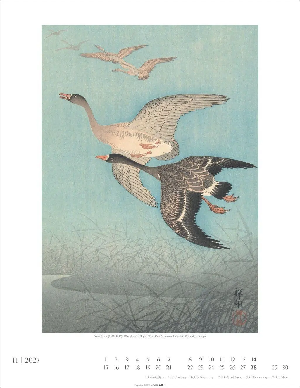 Bild: 9783839904343 | Japan Art Kalender 2027 - Die Kunst des Farbholzsschnitts | Kalender