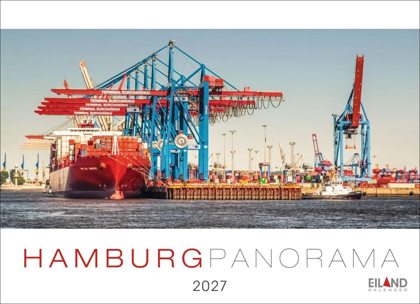 Cover: 9783964024343 | Hamburg Panorama-Postkartenkalender 2027 | Eiland | Kalender | 13 S.