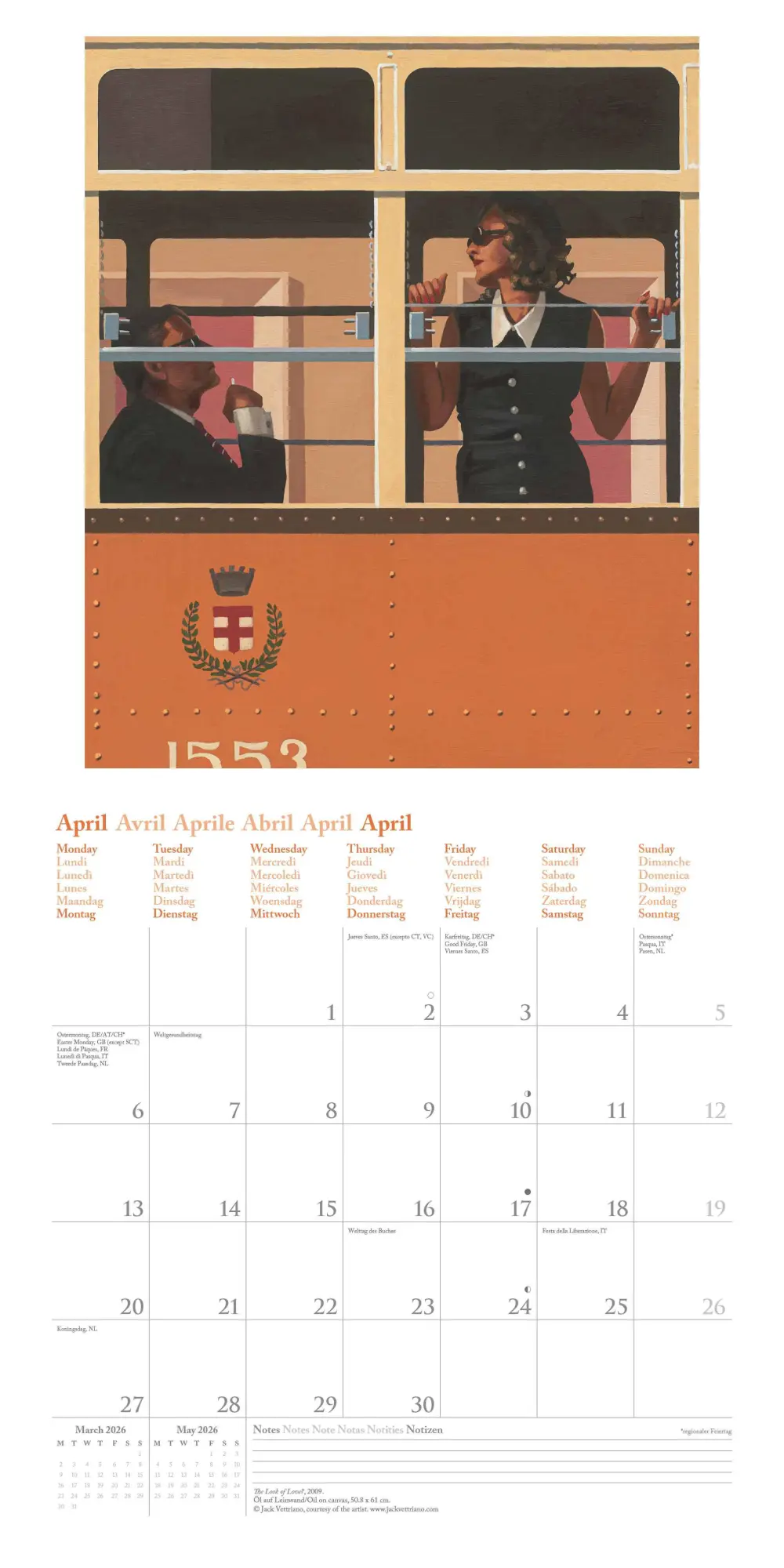 Bild: 4069095004443 | Jack Vettriano 2026 - Wand-Kalender - Broschüren-Kalender - 30x30 -...