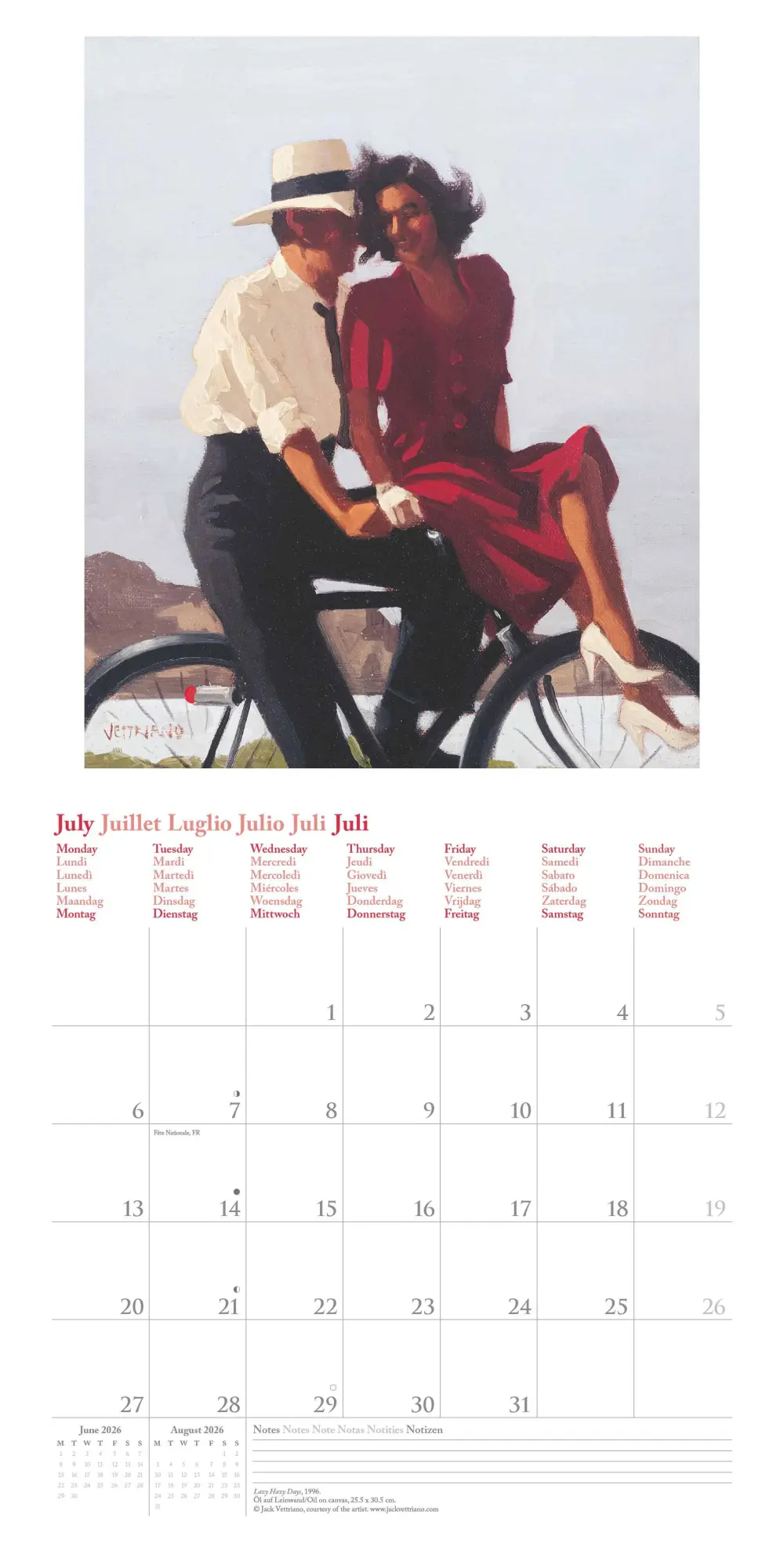 Bild: 4069095004443 | Jack Vettriano 2026 - Wand-Kalender - Broschüren-Kalender - 30x30 -...