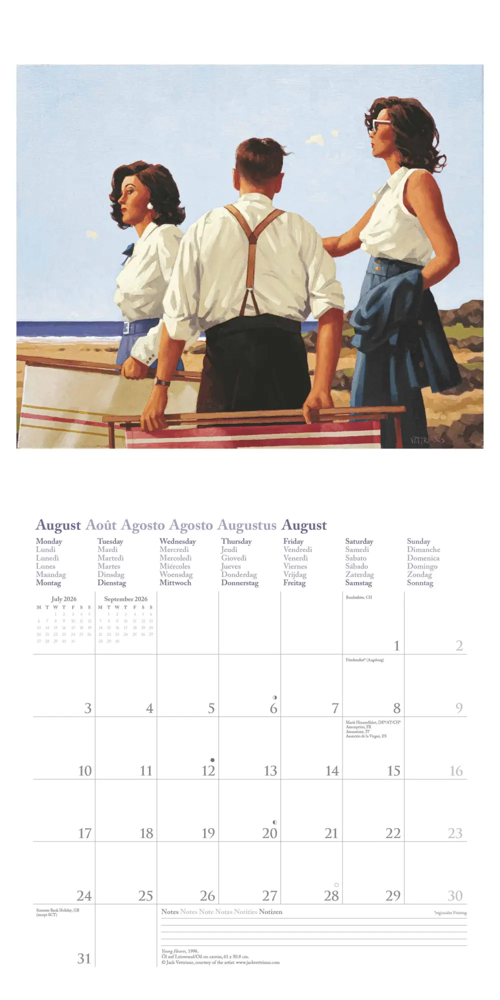 Bild: 4069095004443 | Jack Vettriano 2026 - Wand-Kalender - Broschüren-Kalender - 30x30 -...