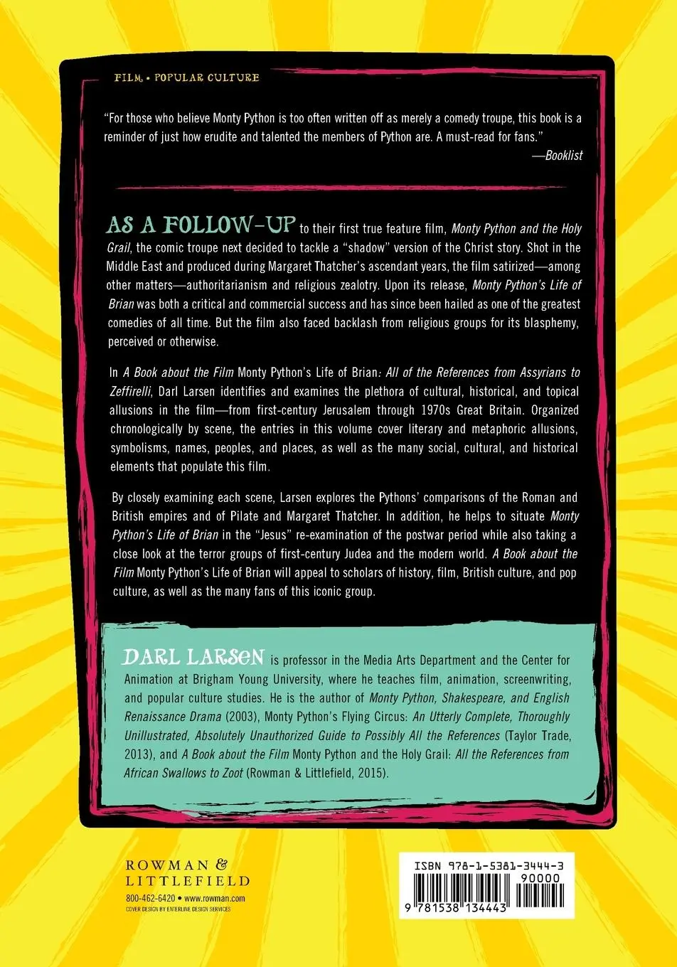Rückseite: 9781538134443 | Book about the Film Monty Python's Life of Brian | Darl Larsen | Buch