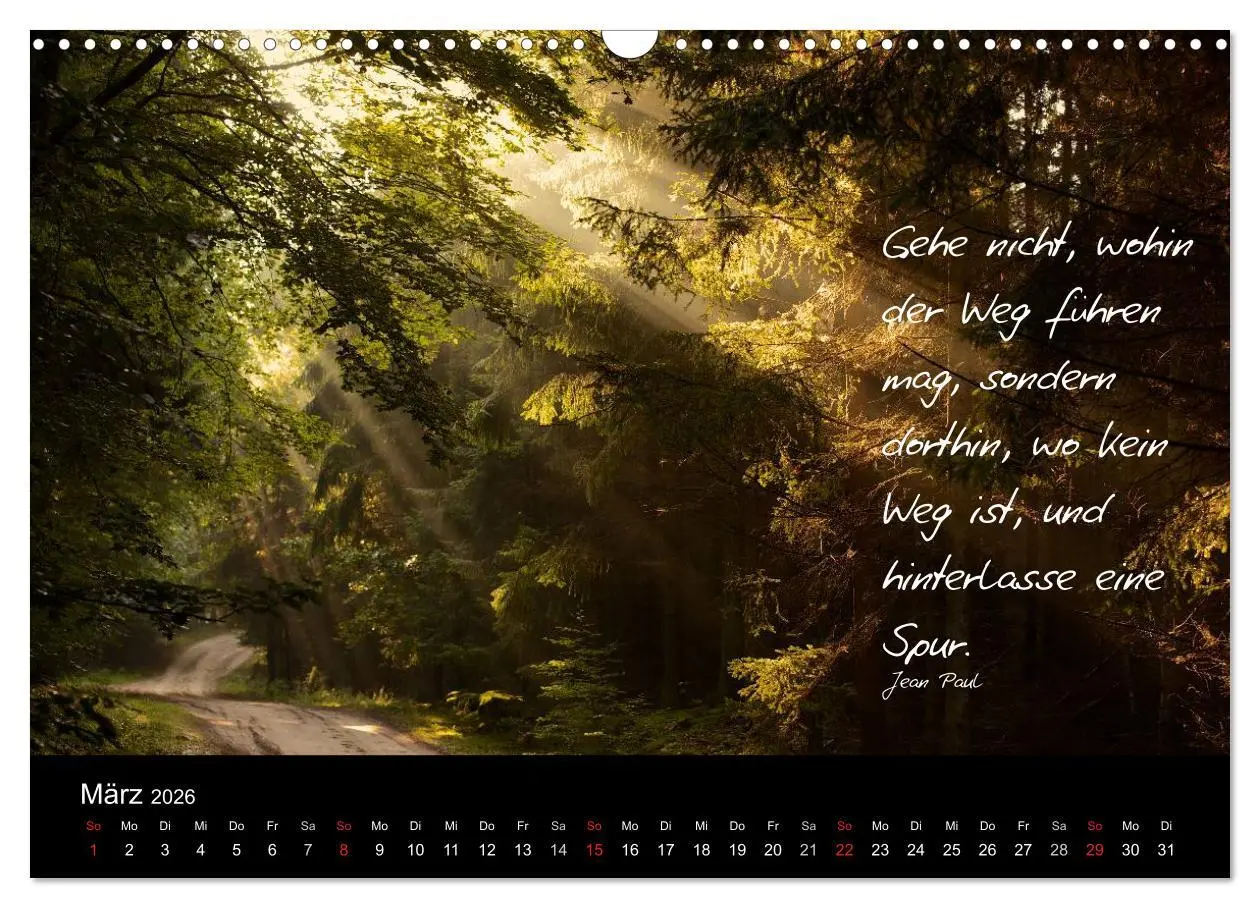 Bild: 9783516154443 | Poetische Wege (Wandkalender 2026 DIN A3 quer), CALVENDO...