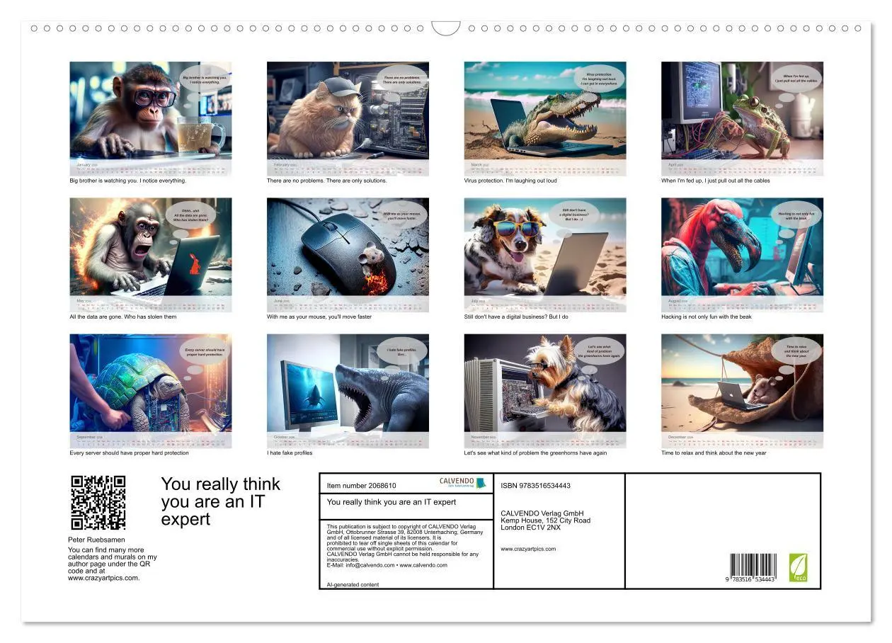Bild: 9783516534443 | You really think you are an IT expert (Wall Calendar 2026 DIN A2...