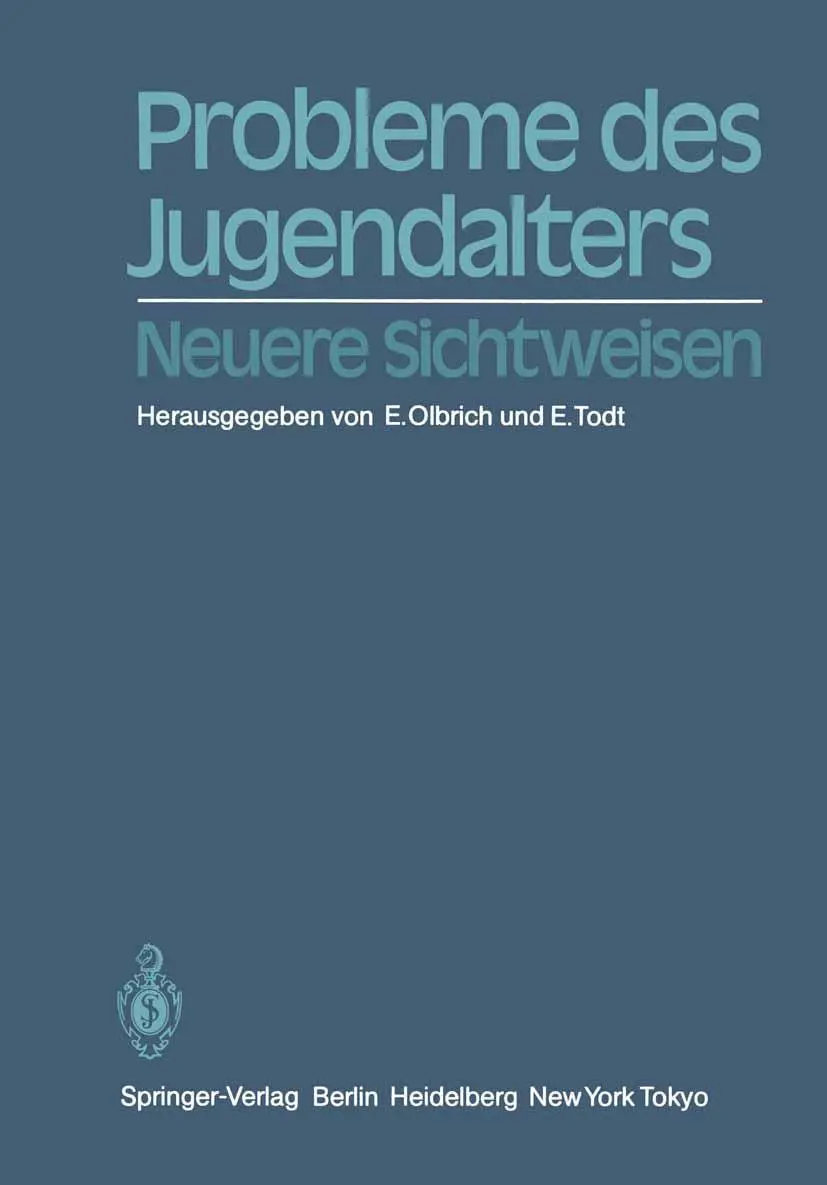 Cover: 9783540124443 | Probleme des Jugendalters | Neuere Sichtweisen | E. Todt (u. a.) | xvi