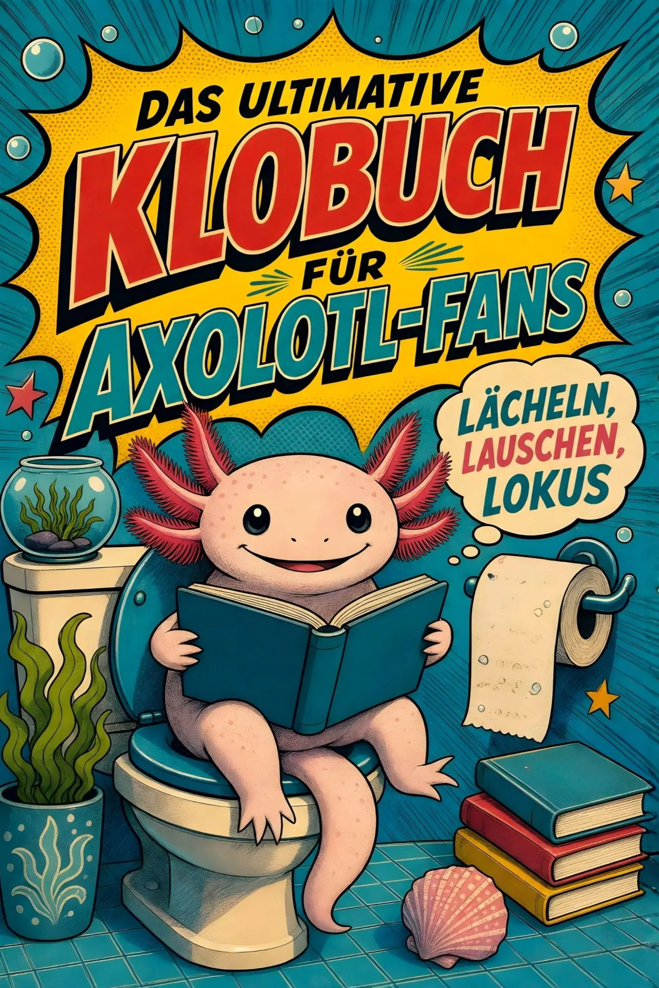 Cover: 9783696104443 | Das ultimative Klobuch für Axolotl-Fans | Lächeln, lauschen, Lokus