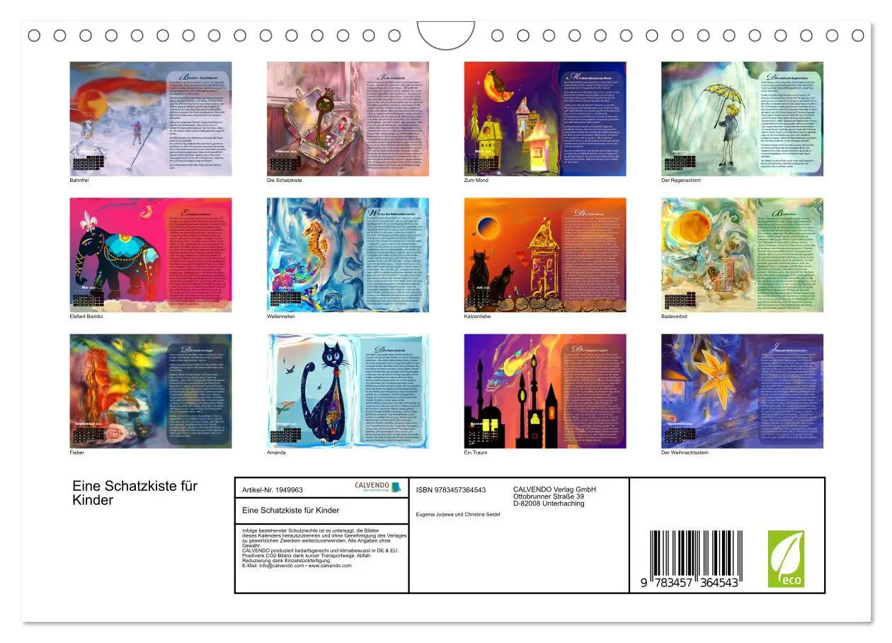 Bild: 9783457364543 | Eine Schatzkiste für Kinder (Wandkalender 2026 DIN A4 quer),...