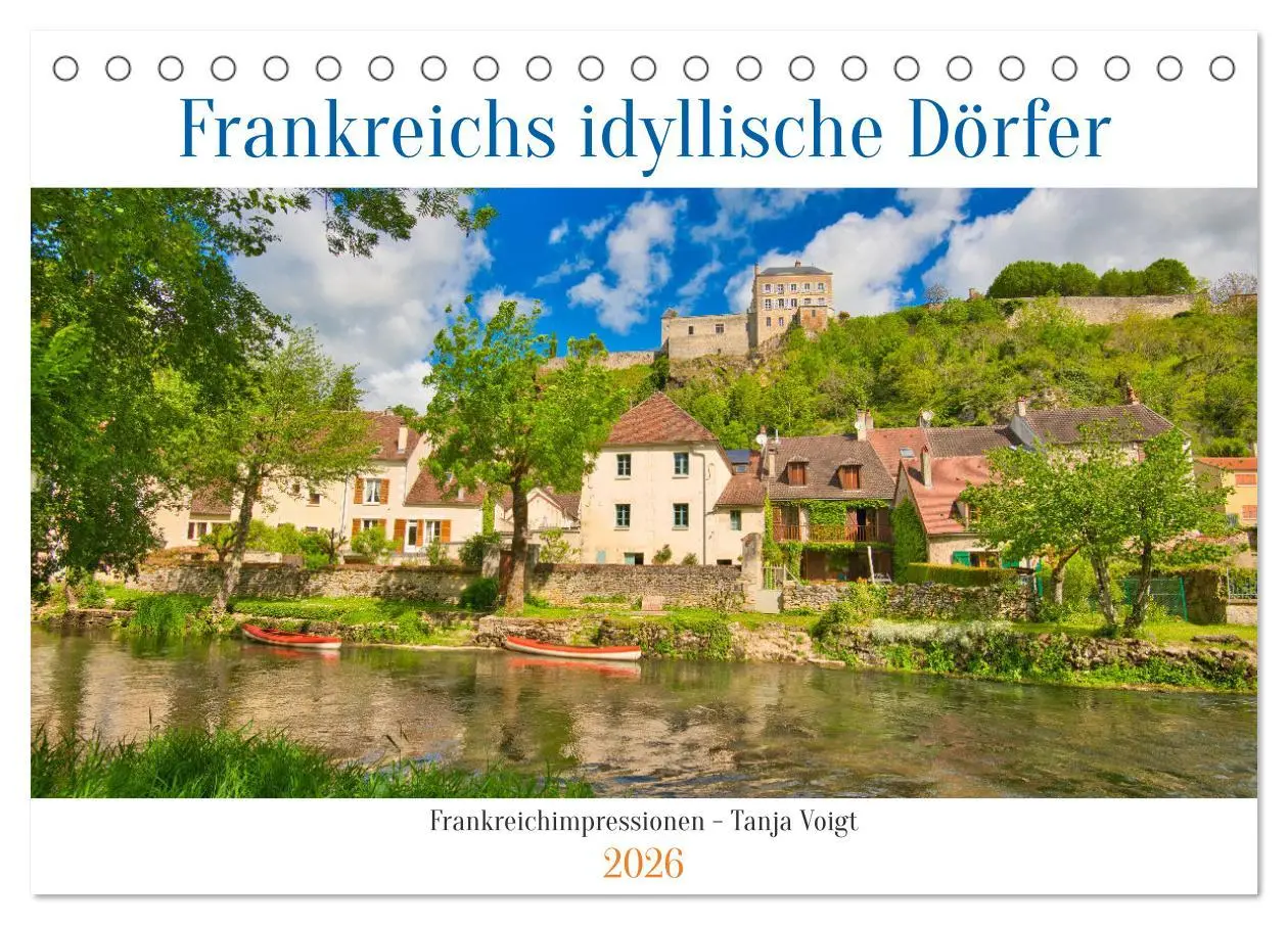 Cover: 9783457434543 | Frankreichs idyllische Dörfer (Tischkalender 2026 DIN A5 quer),...