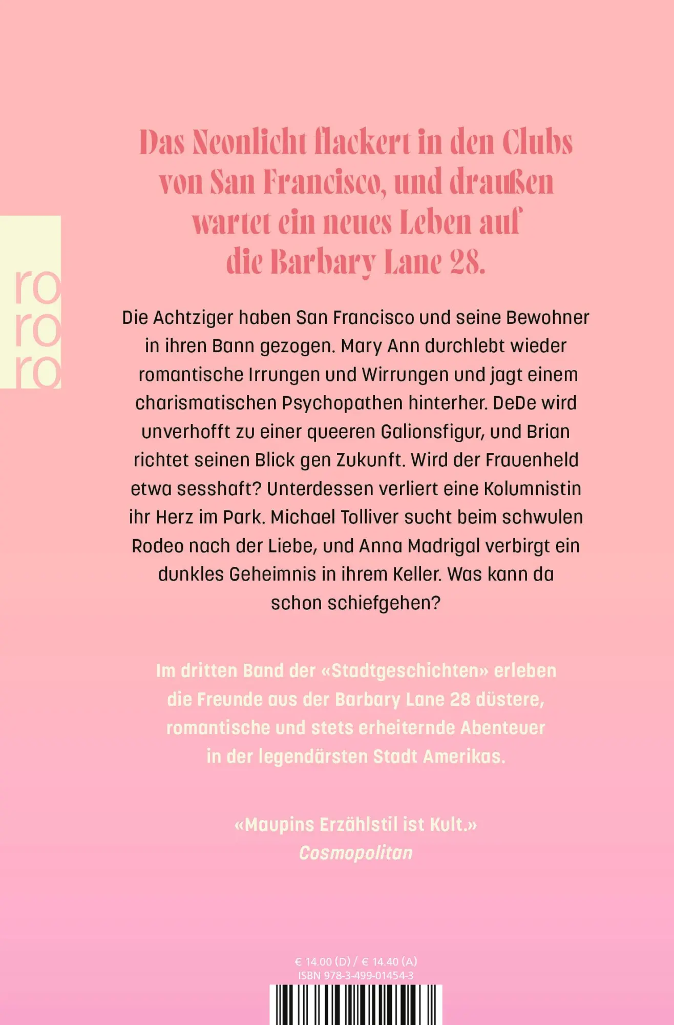 Rückseite: 9783499014543 | Noch mehr Stadtgeschichten | Armistead Maupin | Taschenbuch | 400 S.