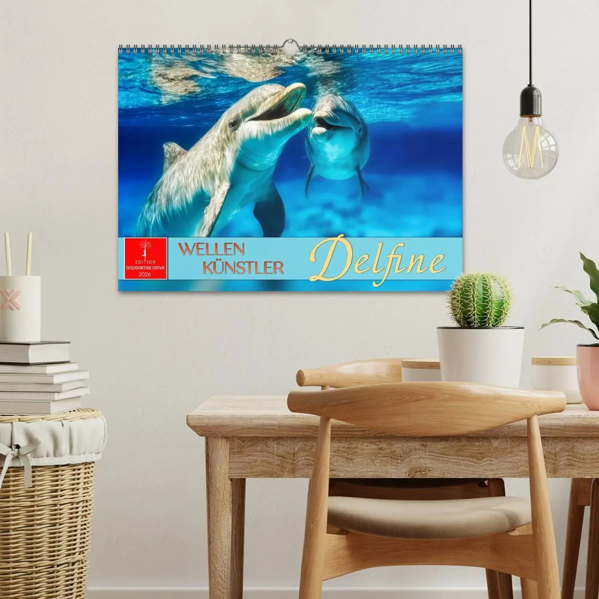 Bild: 9783516214543 | Delfine - Wellen Künstler (Wandkalender 2026 DIN A3 quer), CALVENDO...