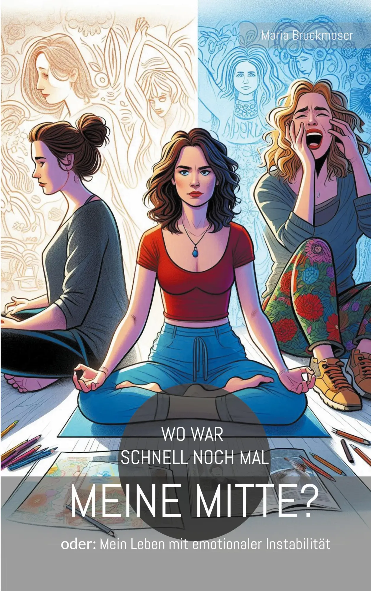 Cover: 9783759794543 | Wo war schnell noch mal meine Mitte? | Maria Bruckmoser | Taschenbuch