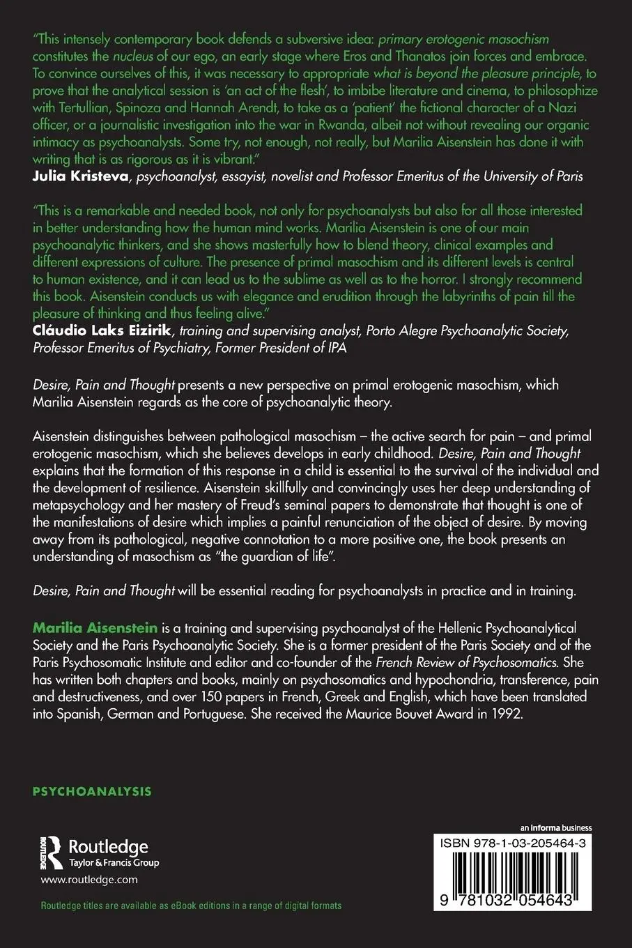 Rückseite: 9781032054643 | Desire, Pain and Thought | Primal Masochism and Psychoanalytic Theory