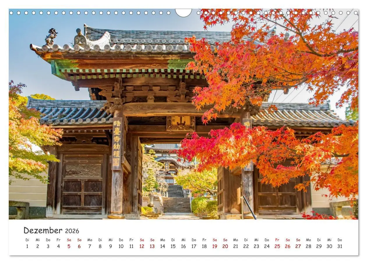 Bild: 9783457284643 | Japanische Tempel und Schreine (Wandkalender 2026 DIN A3 quer),...