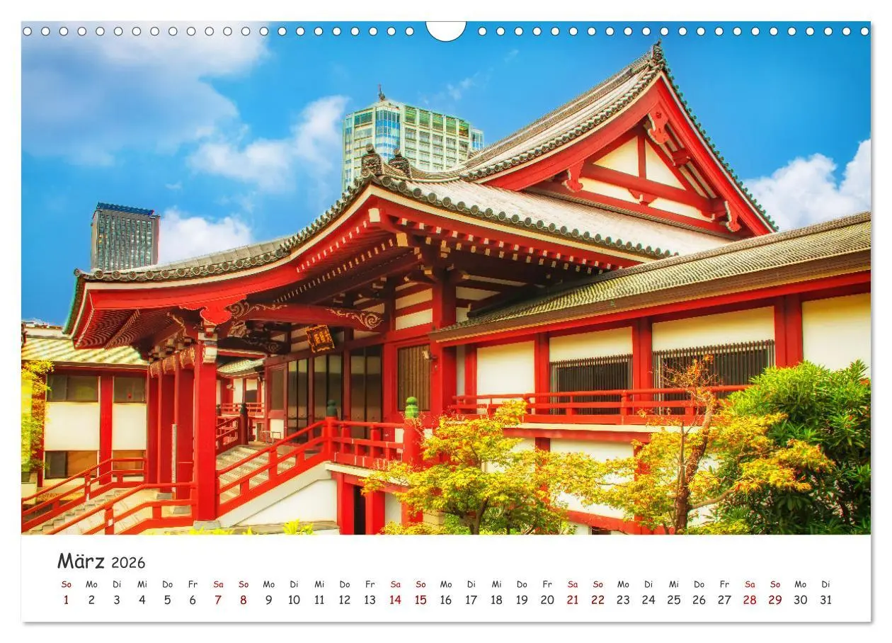 Bild: 9783457284643 | Japanische Tempel und Schreine (Wandkalender 2026 DIN A3 quer),...