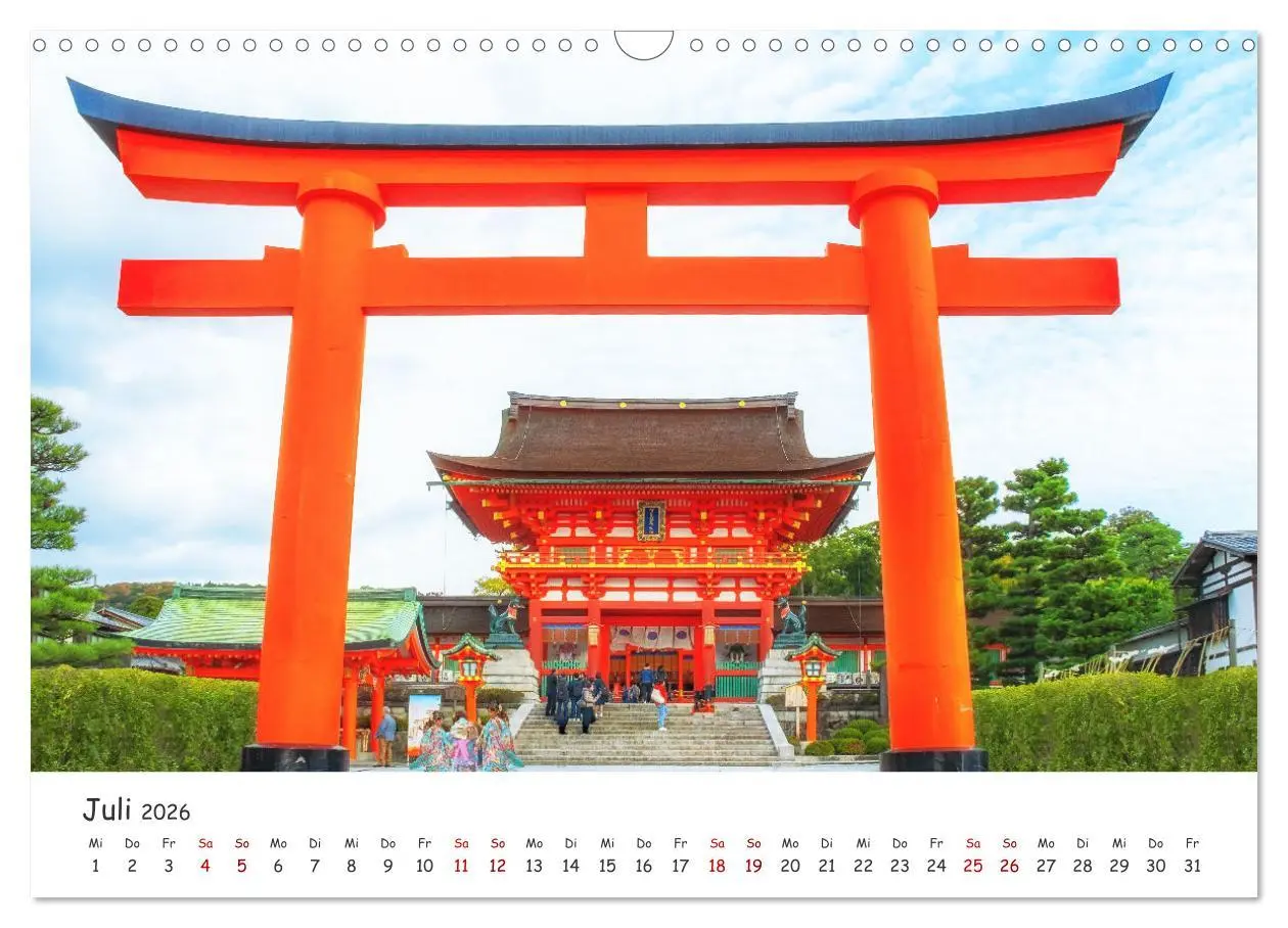 Bild: 9783457284643 | Japanische Tempel und Schreine (Wandkalender 2026 DIN A3 quer),...