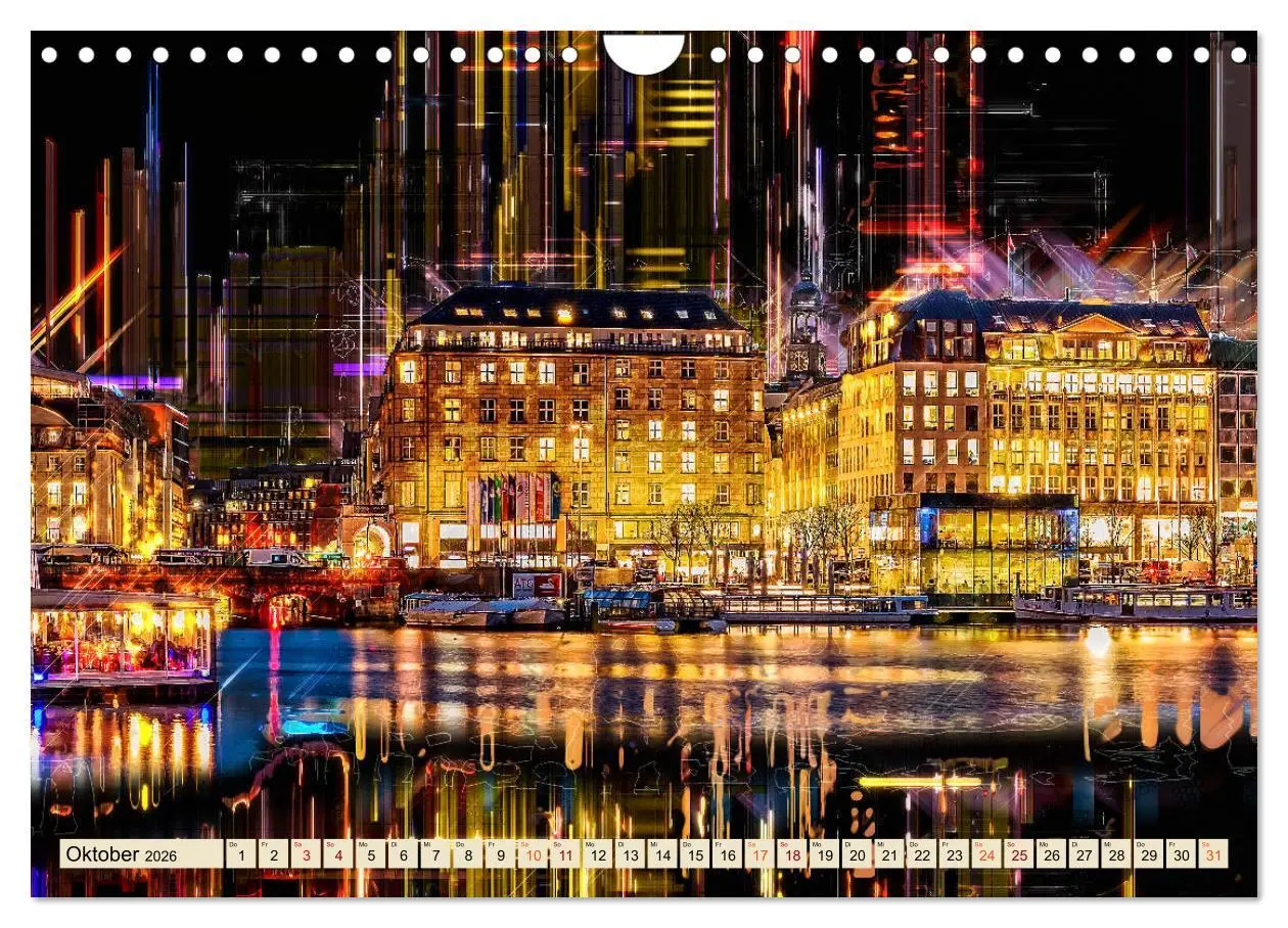 Bild: 9783457804643 | Hamburg abstrakt (Wandkalender 2026 DIN A4 quer), CALVENDO...
