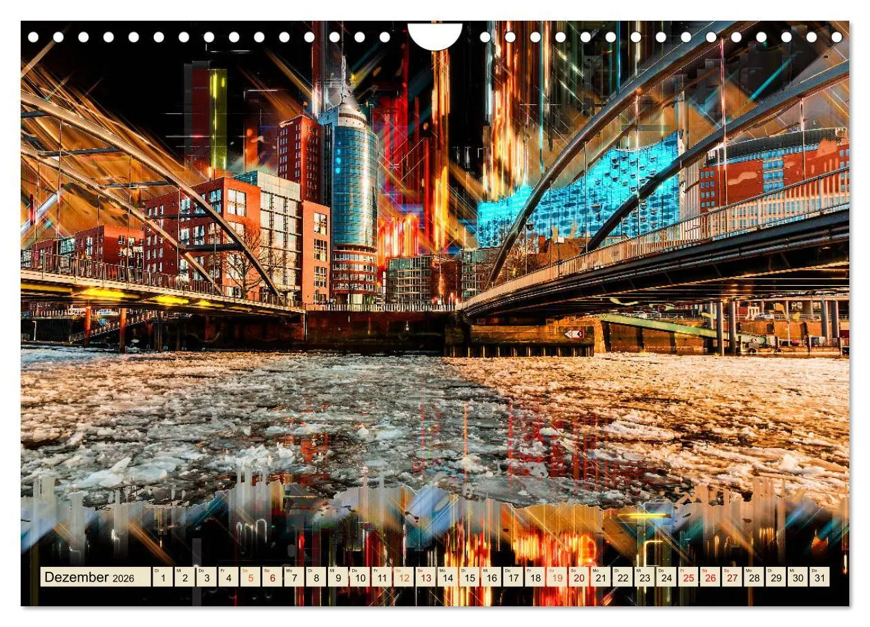 Bild: 9783457804643 | Hamburg abstrakt (Wandkalender 2026 DIN A4 quer), CALVENDO...