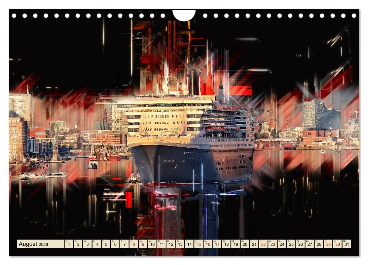 Bild: 9783457804643 | Hamburg abstrakt (Wandkalender 2026 DIN A4 quer), CALVENDO...