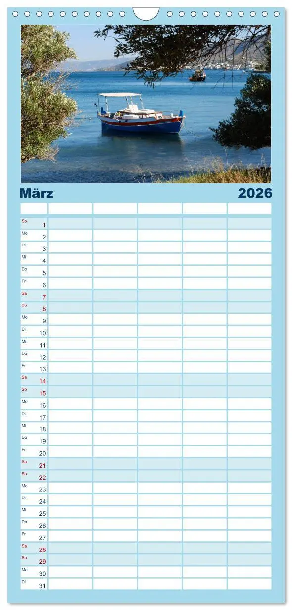 Bild: 9783516514643 | Familienplaner 2026 - Griechenland - Insel Kreta mit 5 Spalten...
