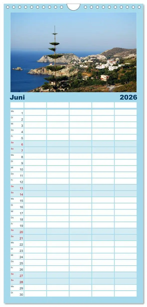 Bild: 9783516514643 | Familienplaner 2026 - Griechenland - Insel Kreta mit 5 Spalten...