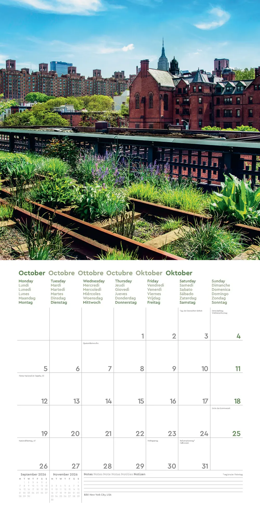 Bild: 9783965914643 | Gärten der Welt - KUNTH Broschurkalender 2026 | Kalender | 28 S.