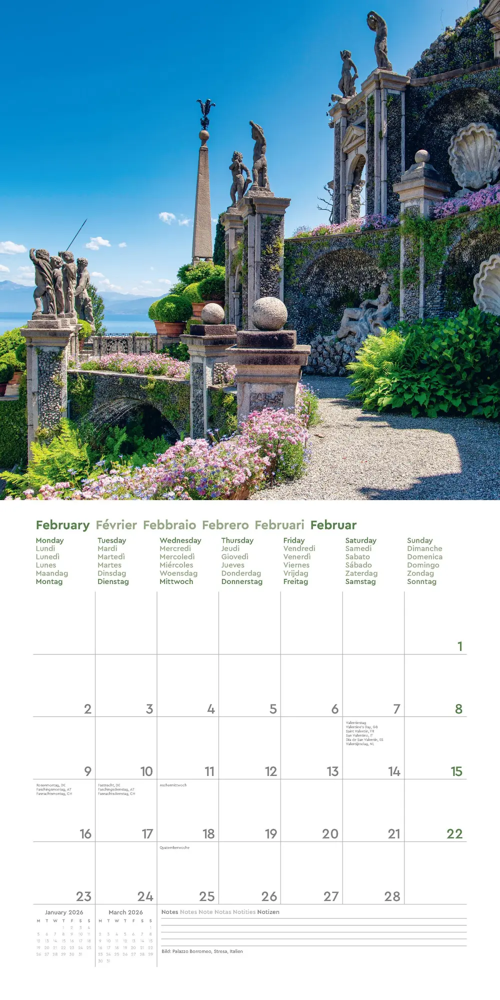 Bild: 9783965914643 | Gärten der Welt - KUNTH Broschurkalender 2026 | Kalender | 28 S.