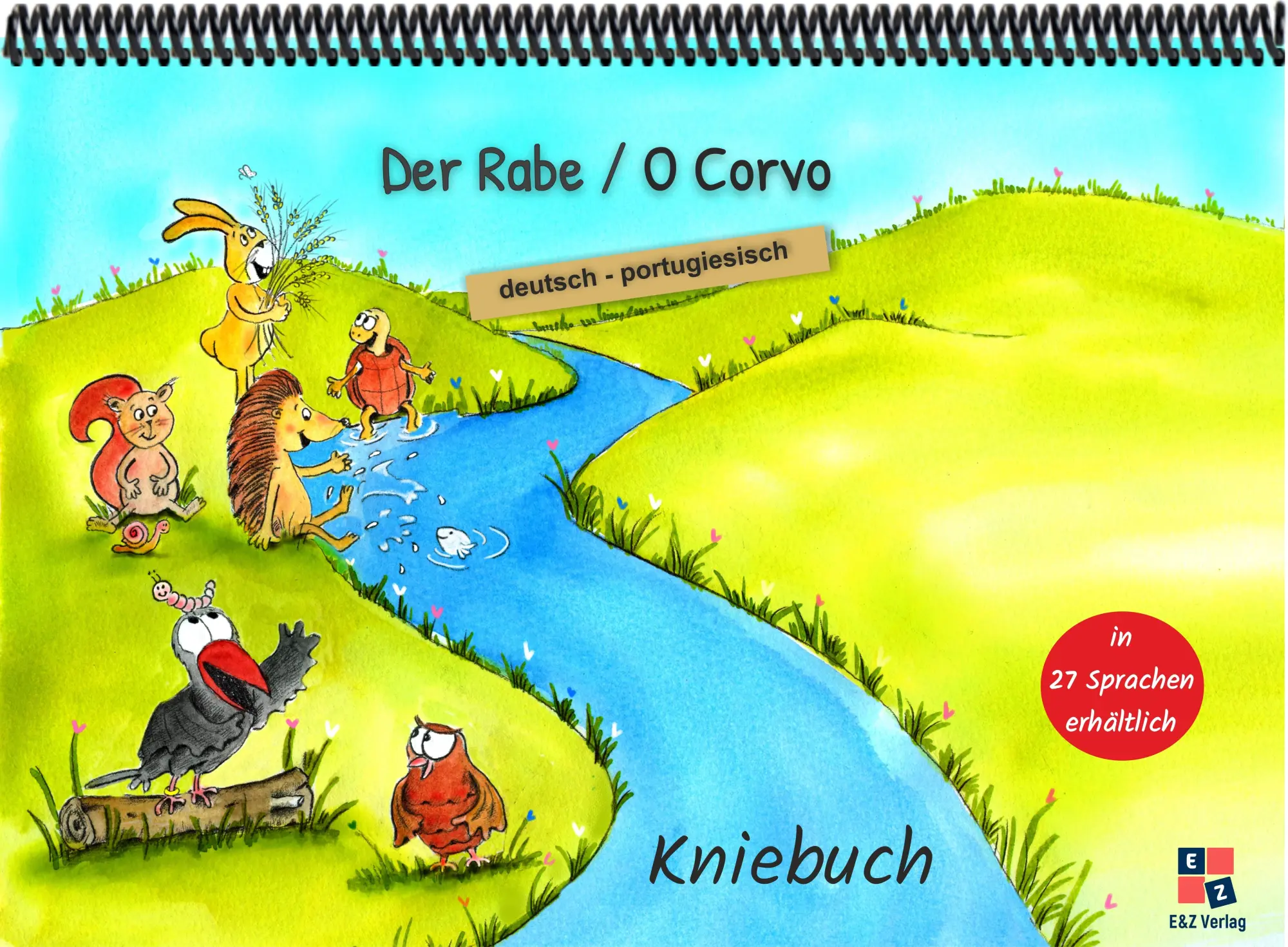 Cover: 4262416634743 | Der Rabe | Kniebuch deutsch / portugiesisch | Helga Momm | Taschenbuch