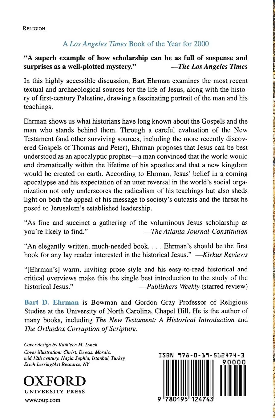 Rückseite: 9780195124743 | Jesus | Apocalyptic Prophet of the New Millennium | Bart D Ehrman