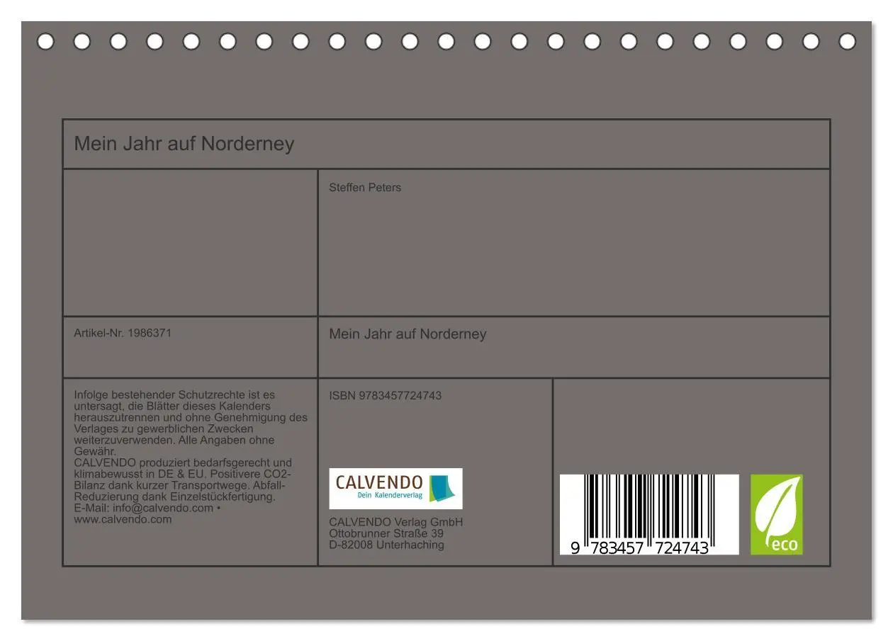 Bild: 9783457724743 | Mein Jahr auf Norderney (Tischkalender 2026 DIN A5 quer), CALVENDO...