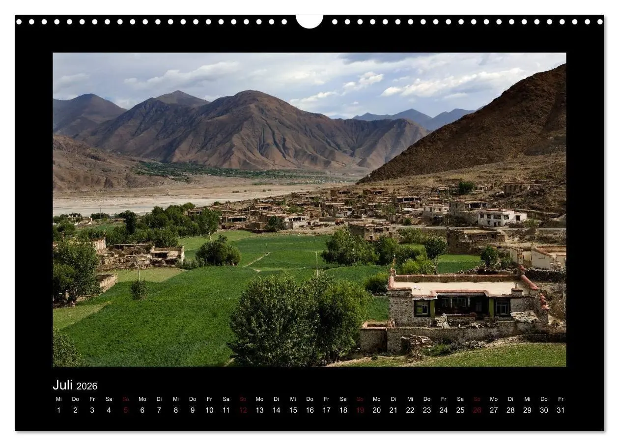 Bild: 9783516674743 | Tibet (Wandkalender 2026 DIN A3 quer), CALVENDO Monatskalender | 2026