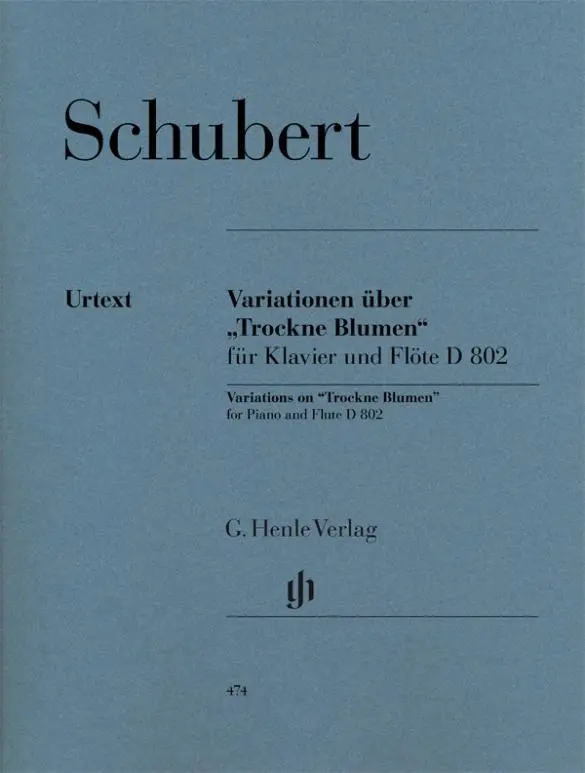 Cover: 9790201804743 | Schubert, Franz - Variationen über "Trockne Blumen" e-moll op....