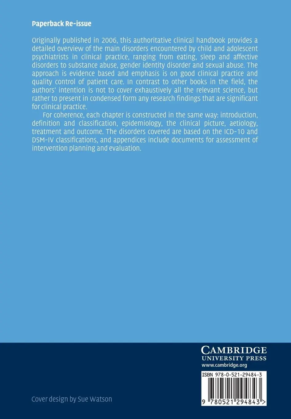 Rückseite: 9780521294843 | A Clinician's Handbook of Child and Adolescent Psychiatry | Buch