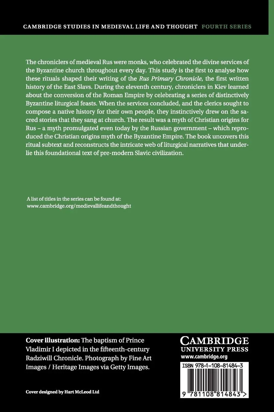 Rückseite: 9781108814843 | The Liturgical Past in Byzantium and Early Rus | Sean Griffin | Buch