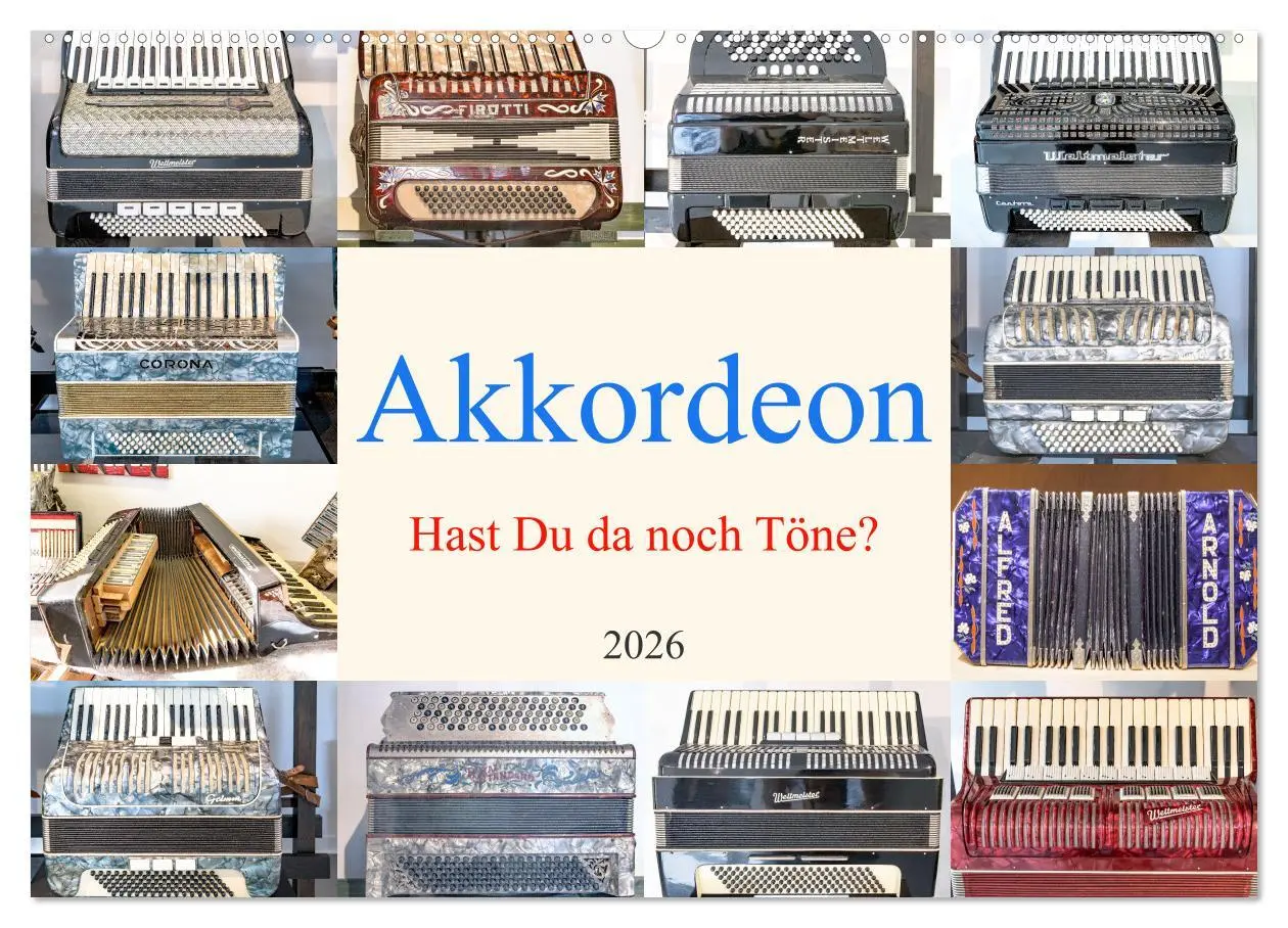 Cover: 9783457264843 | Akkordeon, Hast Du da noch Töne? (Wandkalender 2026 DIN A2 quer),...