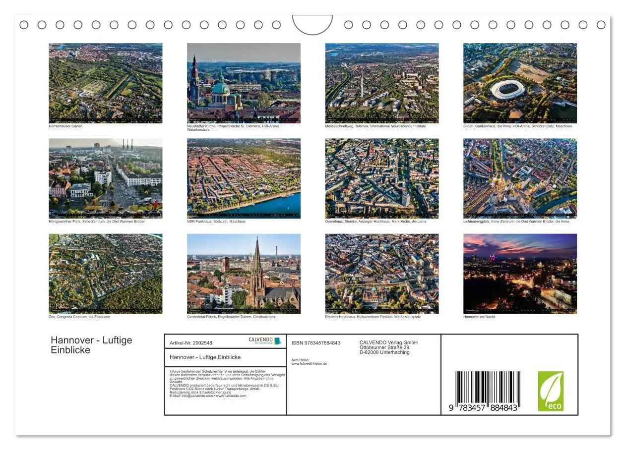 Bild: 9783457884843 | Hannover - Luftige Einblicke (Wandkalender 2026 DIN A4 quer),...