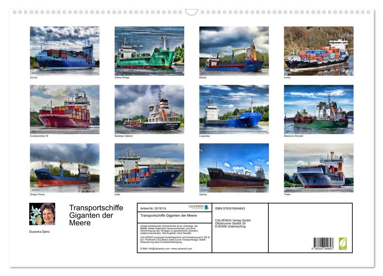 Bild: 9783516044843 | Transportschiffe Giganten der Meere (Wandkalender 2026 DIN A2...