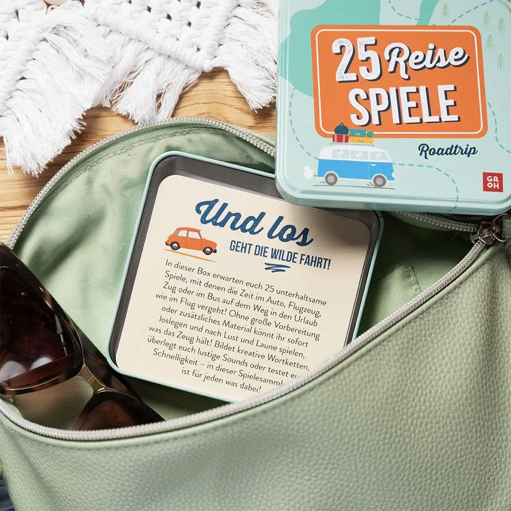 Bild: 4036442014943 | 25 Reise-Spiele - Roadtrip | Groh Verlag | Spiel | 26 S. | Deutsch