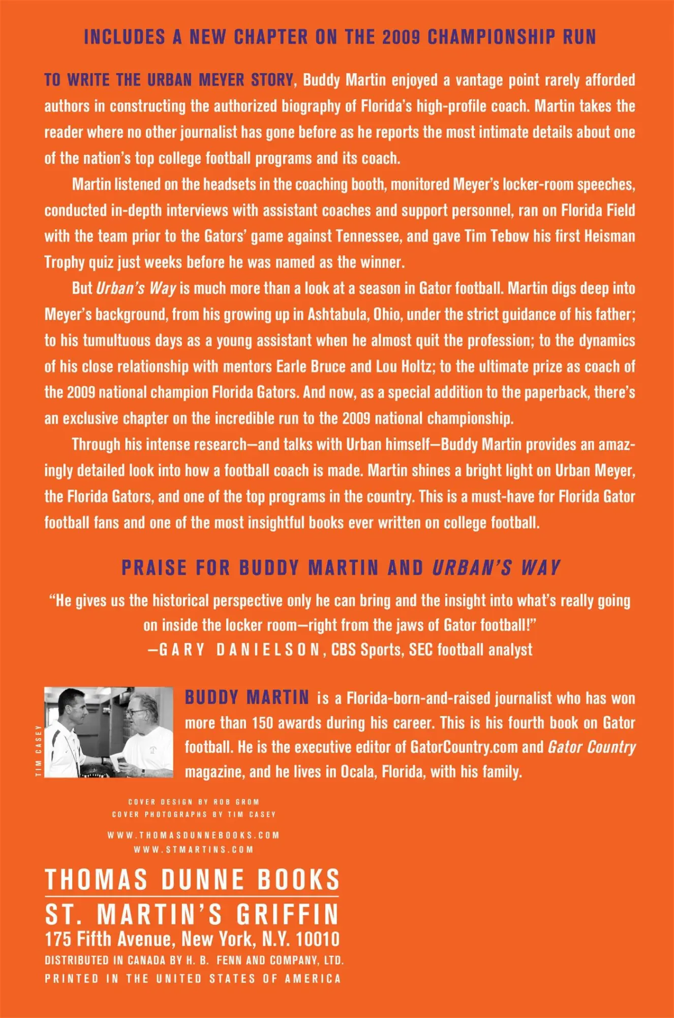 Rückseite: 9780312604943 | Urban's Way | Urban Meyer, the Florida Gators, and His Plan to Win