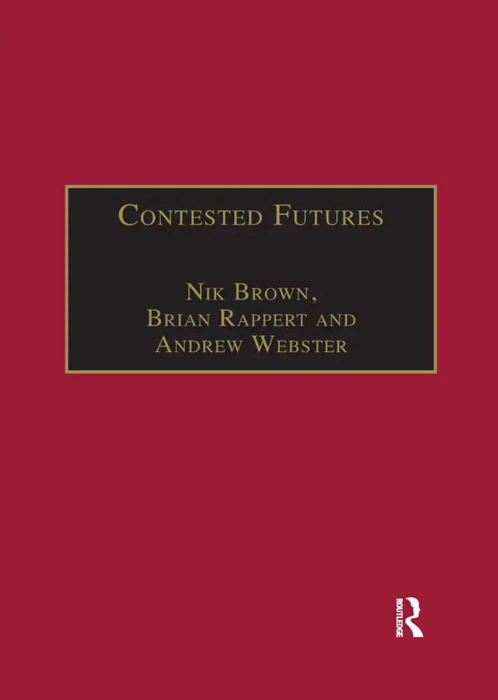 Cover: 9780367604943 | Contested Futures | A Sociology of Prospective Techno-Science | Buch