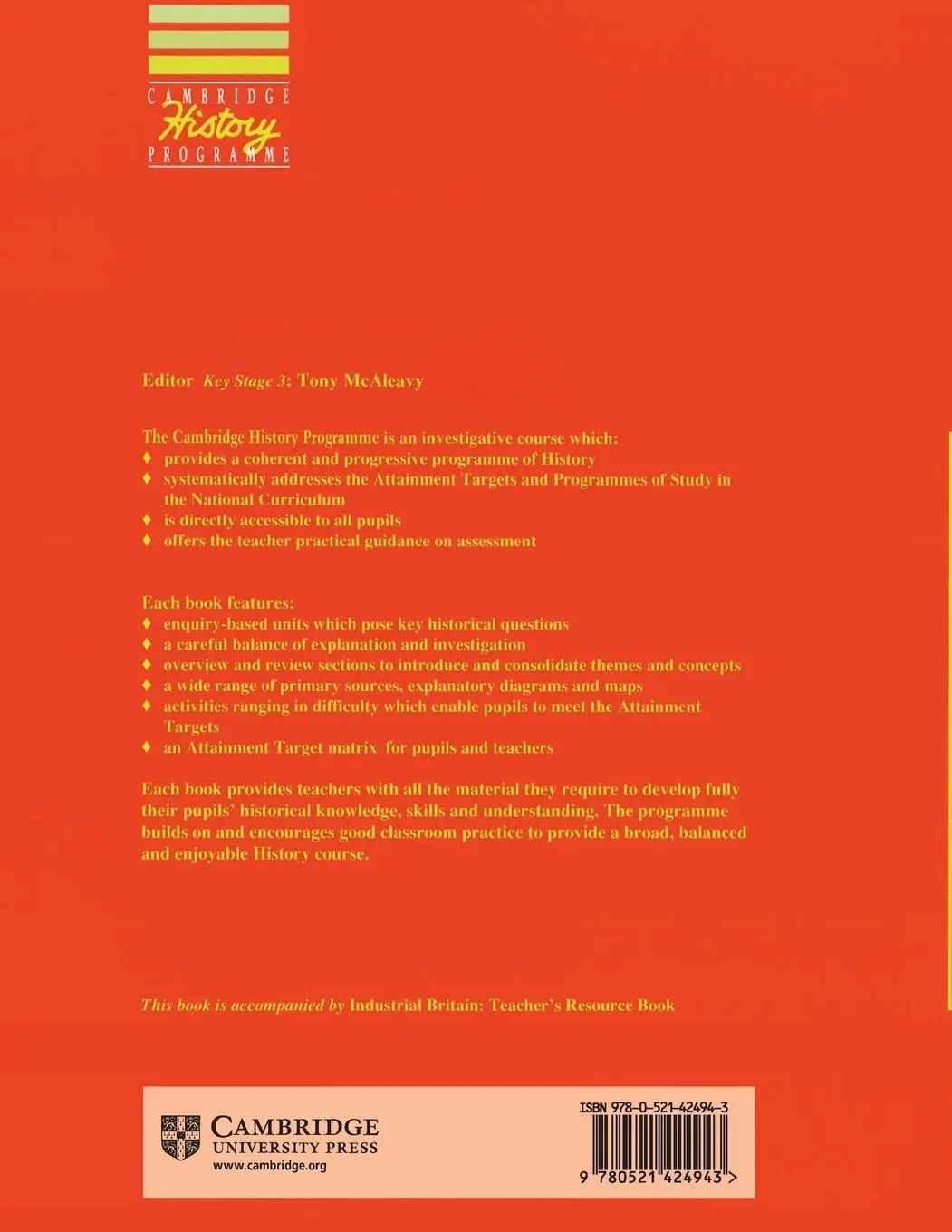 Rückseite: 9780521424943 | Industrial Britain | Christine Counsell (u. a.) | Taschenbuch | 1993