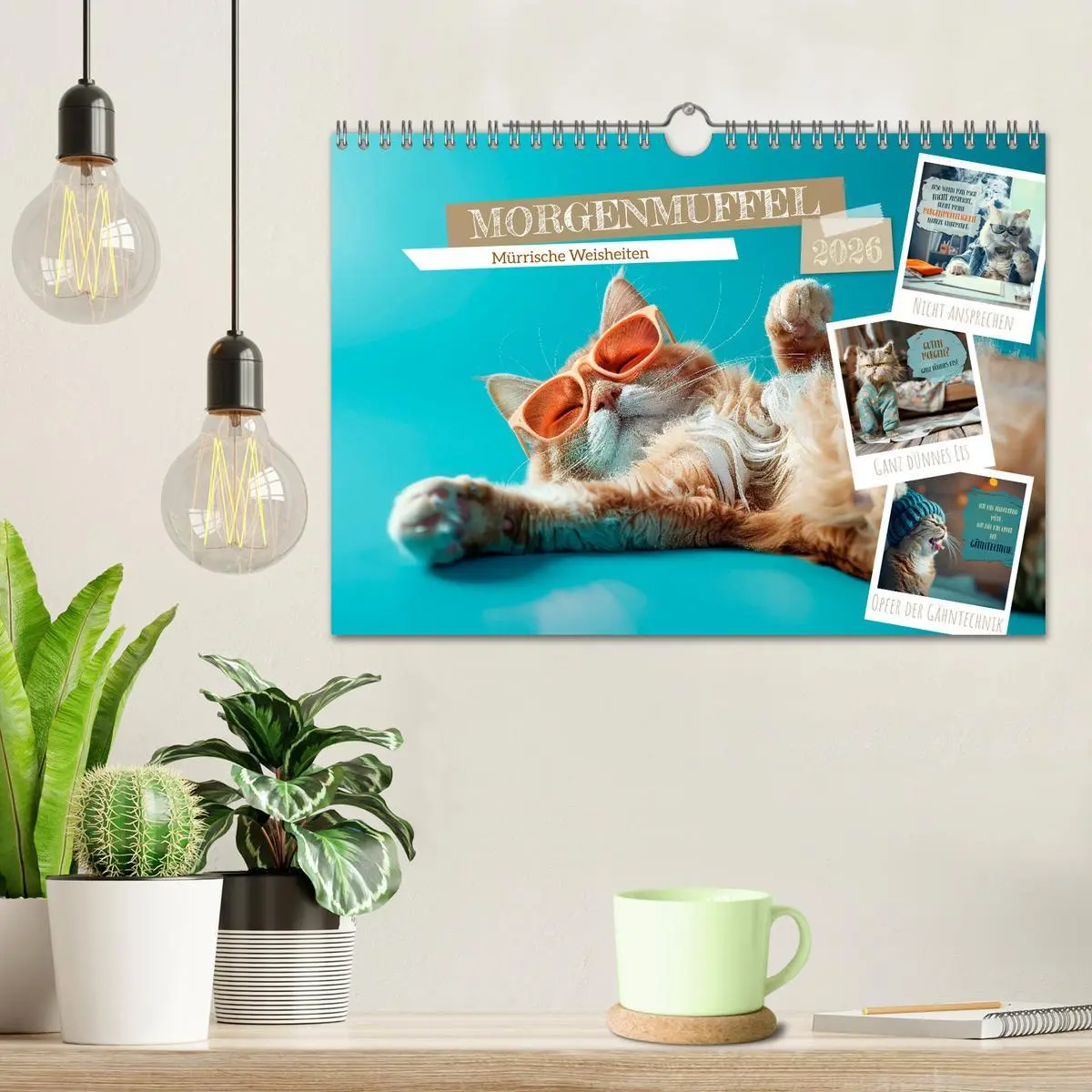 Bild: 9783457324943 | MORGENMUFFEL Mürrische Weisheiten (Wandkalender 2026 DIN A4 quer),...