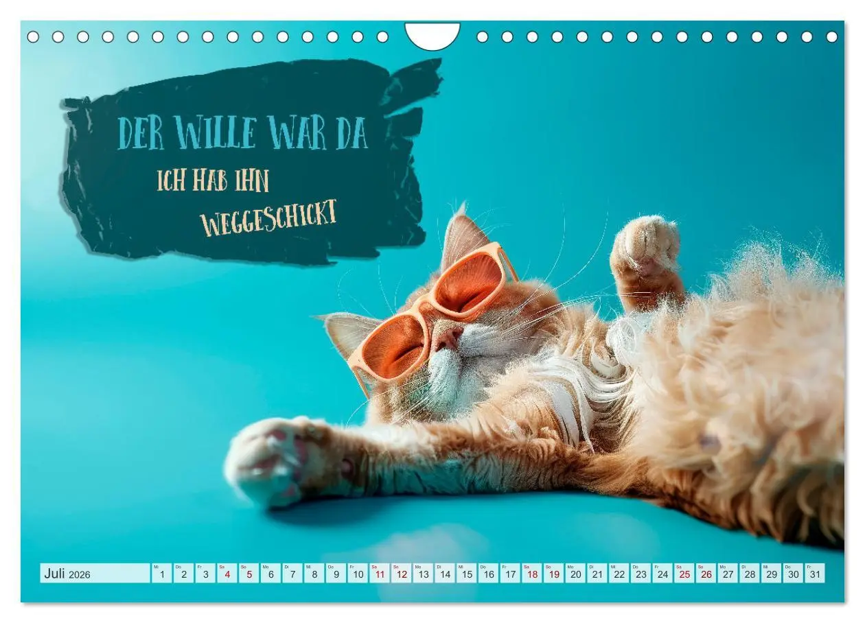 Bild: 9783457324943 | MORGENMUFFEL Mürrische Weisheiten (Wandkalender 2026 DIN A4 quer),...