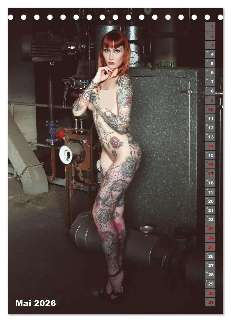 Bild: 9783516344943 | Beauty Tattoo Girls 2026 (Tischkalender 2026 DIN A5 hoch), CALVENDO...