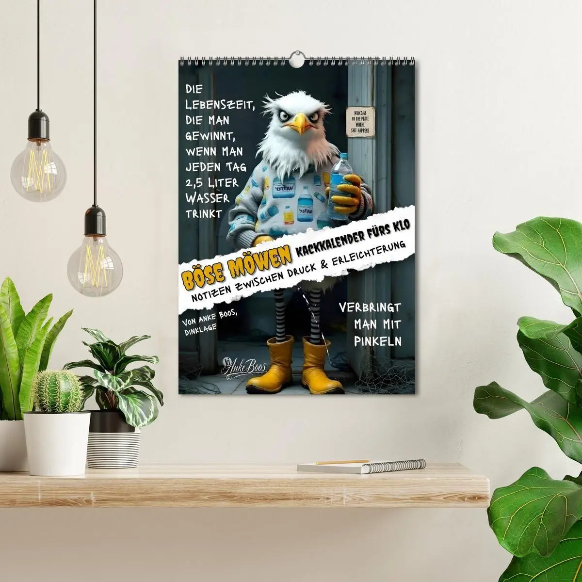 Bild: 9783594254943 | Böse Möwen - Kackkalender fürs Klo (Wandkalender 2027 DIN A3 hoch),...