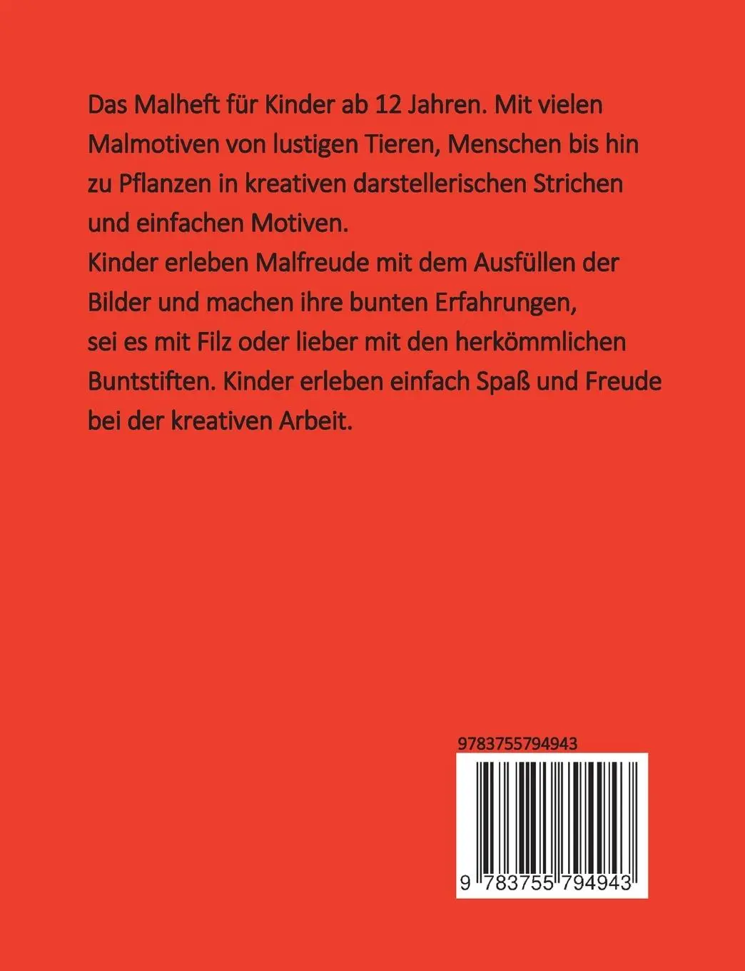 Rückseite: 9783755794943 | Malheft ab 12 Jahre | ümit comics | Ümit Elveren | Taschenbuch | 30 S.