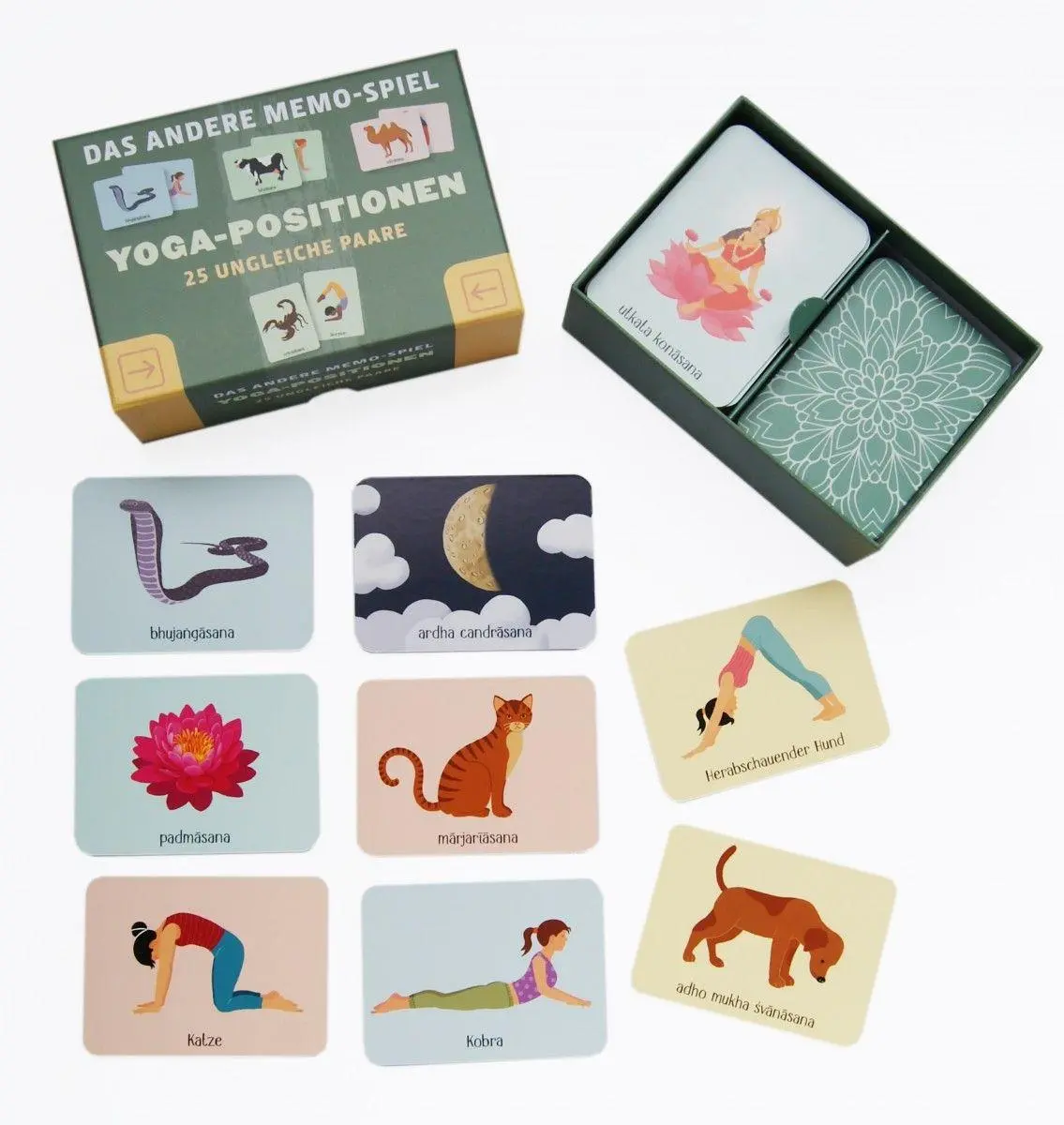Bild: 9789463594943 | YOGA-POSITIONEN - DAS ANDERE MEMO-SPIEL | Spiel | 50 S. | Deutsch