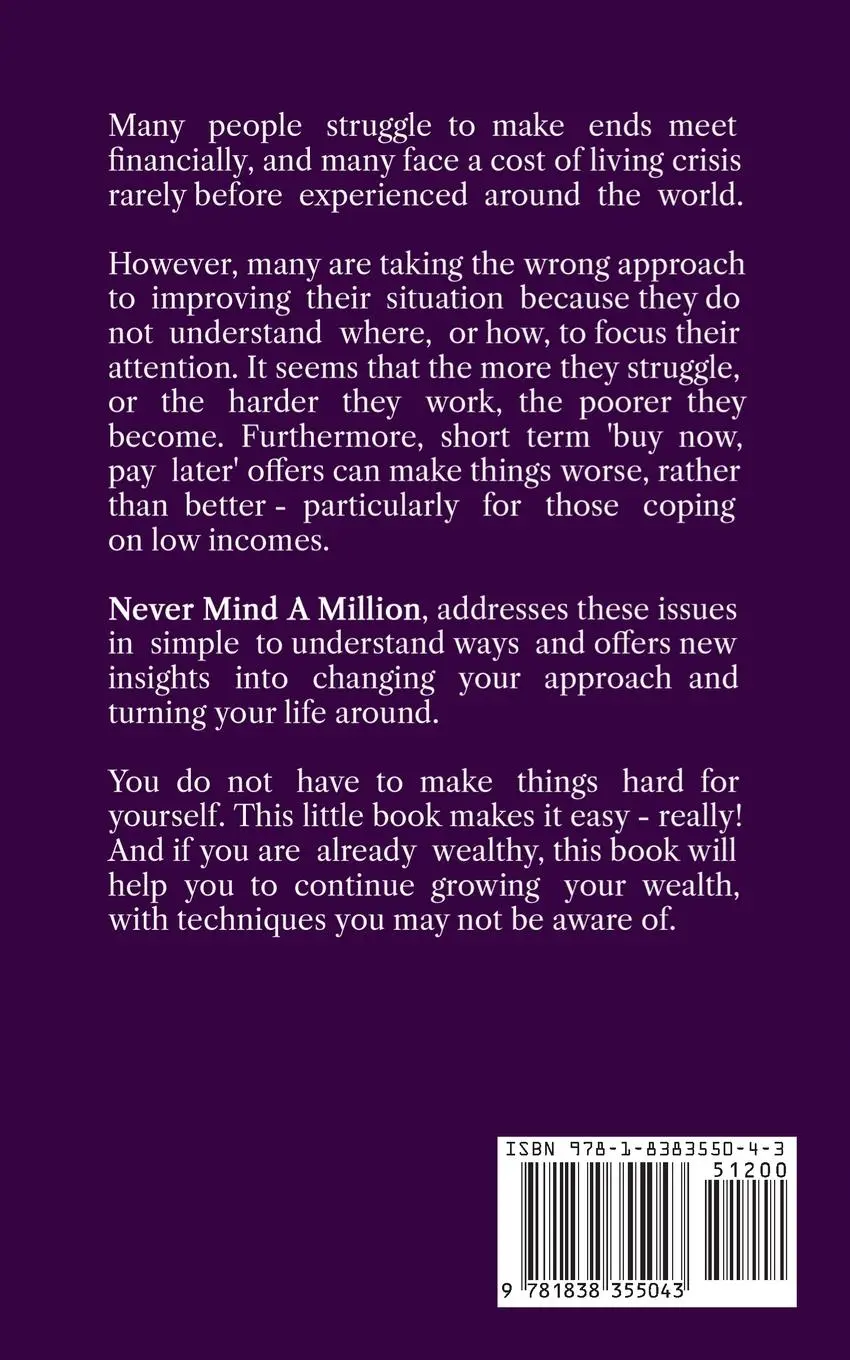 Rückseite: 9781838355043 | Never Mind A Million | Little Ways To Gain A Lot | Richard Gentle