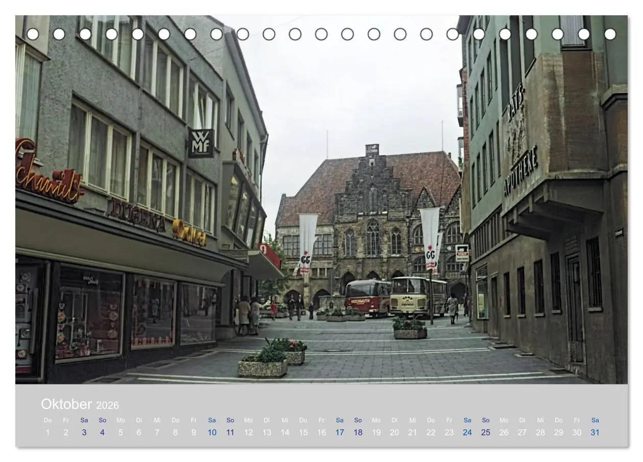 Bild: 9783457765043 | Hildesheim - damals ... (Tischkalender 2026 DIN A5 quer), CALVENDO...
