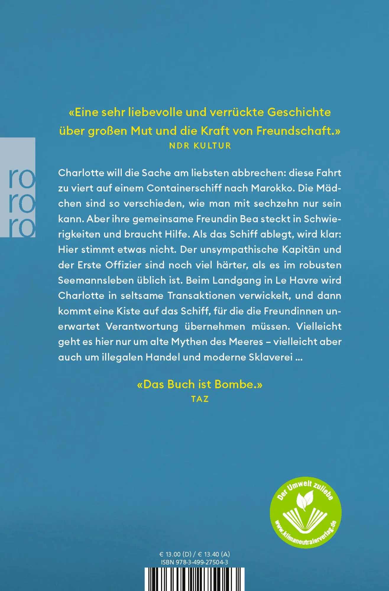 Rückseite: 9783499275043 | Mädchenmeuterei | Kirsten Fuchs | Taschenbuch | 496 S. | Deutsch