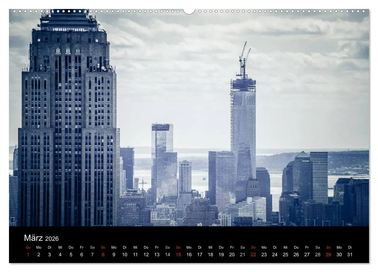 Bild: 9783516165043 | New York (Wandkalender 2026 DIN A2 quer), CALVENDO Monatskalender
